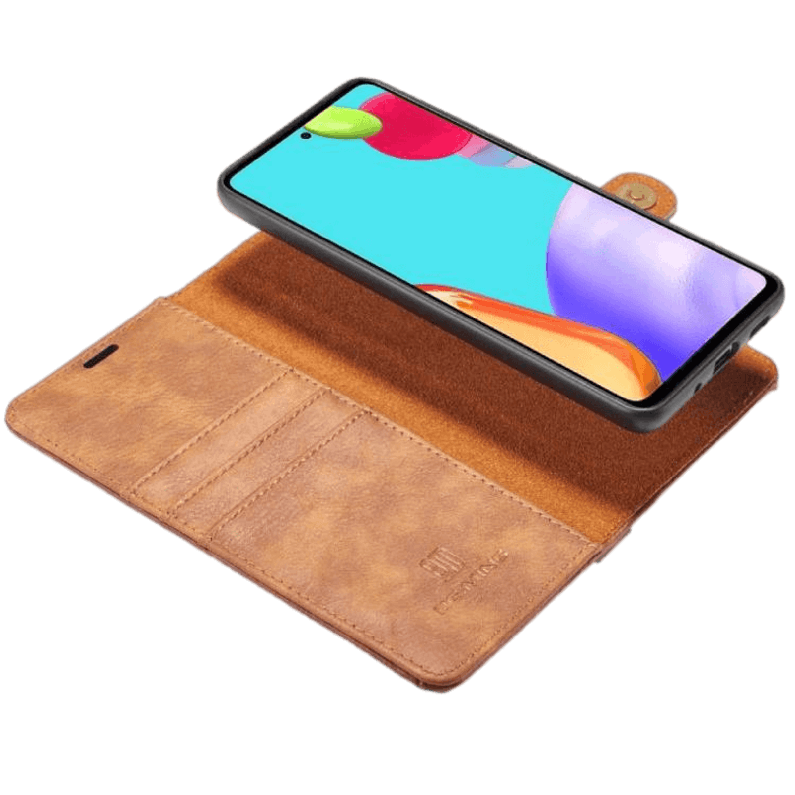 DG.MING Samsung Galaxy S9 Lederen 2-in-1 Wallet en Hoesje Bruin