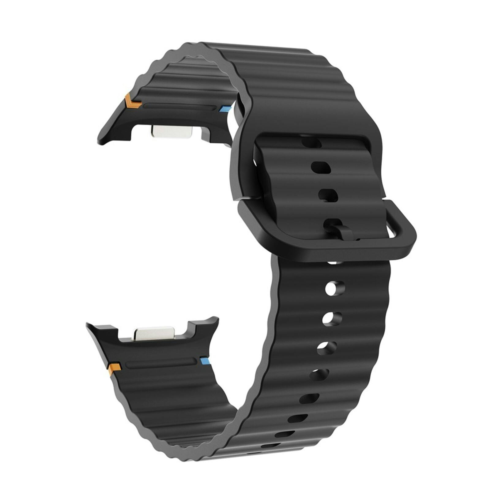 Kalebol Samsung Galaxy Watch8 (Classic) Siliconen Horlogebandje Zwart