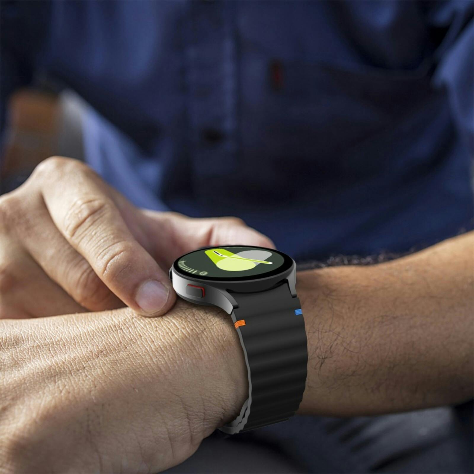 Mocaa Samsung Galaxy Watch Wave Bandje Zwart