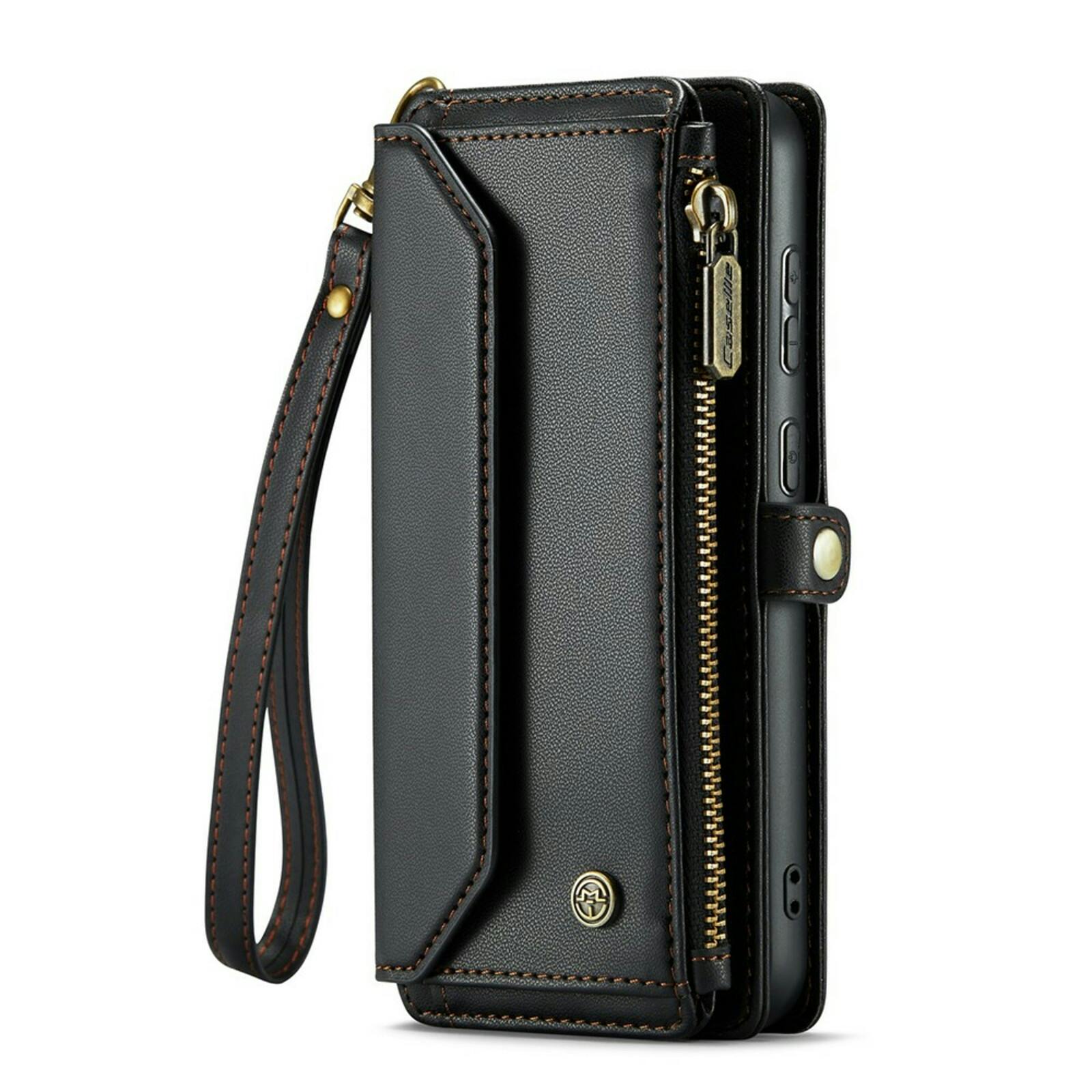 Caseme Samsung S23 FE Clutch Wallet met Koord Zwart