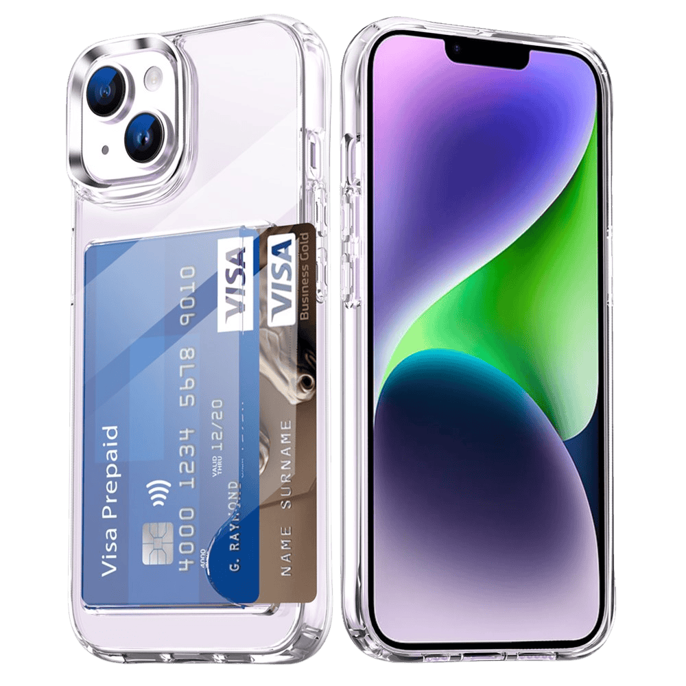 CaseBody Apple iPhone 15 Shockproof Hoesje met Pasruimte Transparant