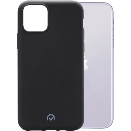 Mobilize iPhone 11 Doorzichtig Siliconen (TPU) Hoesje Zwart - Voorkant