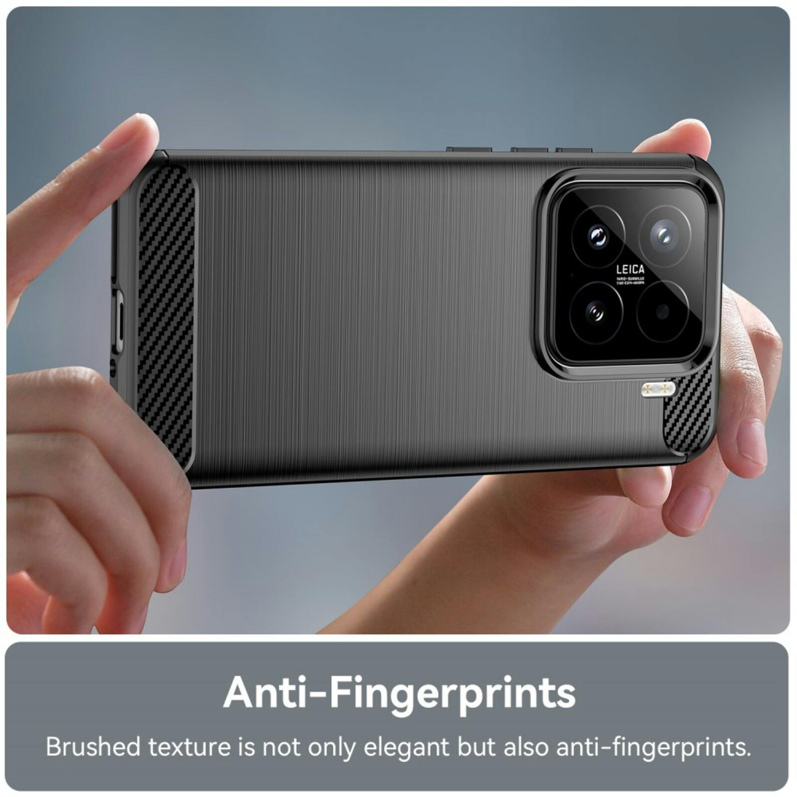 Mocaa Xiaomi 15 Schokbestendig Beschermhoesje Zwart