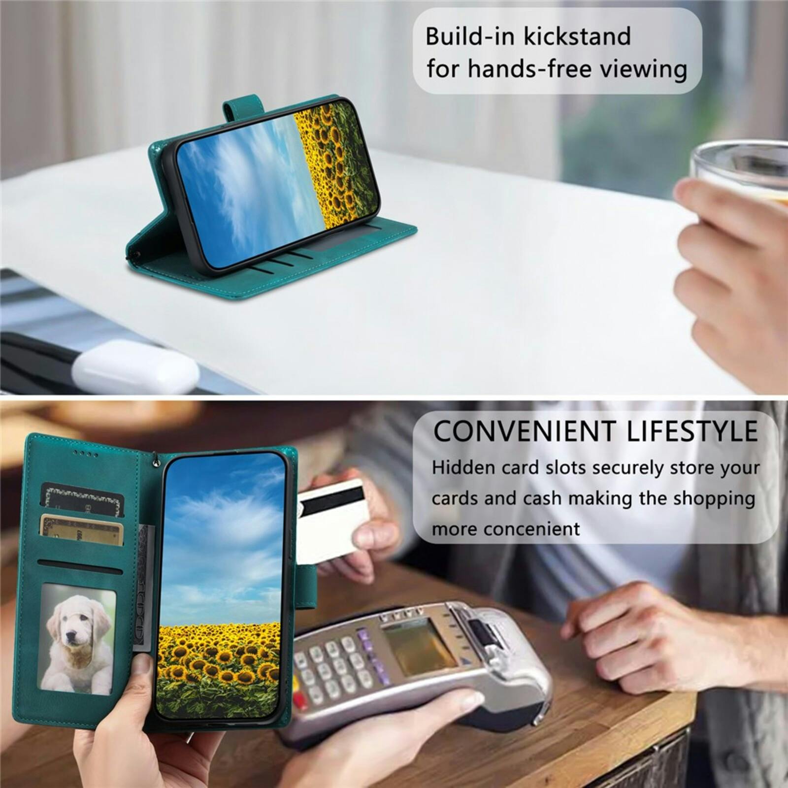 Comfycase Samsung Galaxy S26 Mandala Bookcase Groen