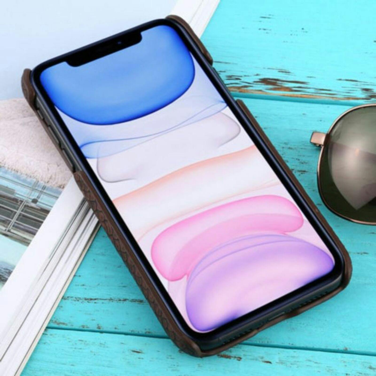 CaseBody iPhone 11 Snakeskin Hoesje Bruin