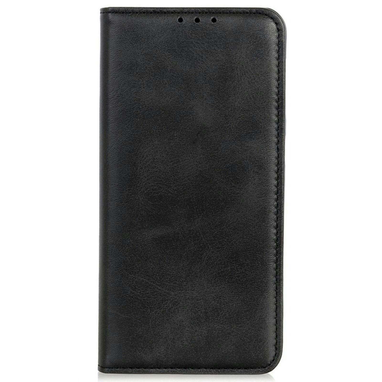 CaseBody Google Pixel 9 / Pixel 9 Pro Real Leather Wallet Hoesje Zwart