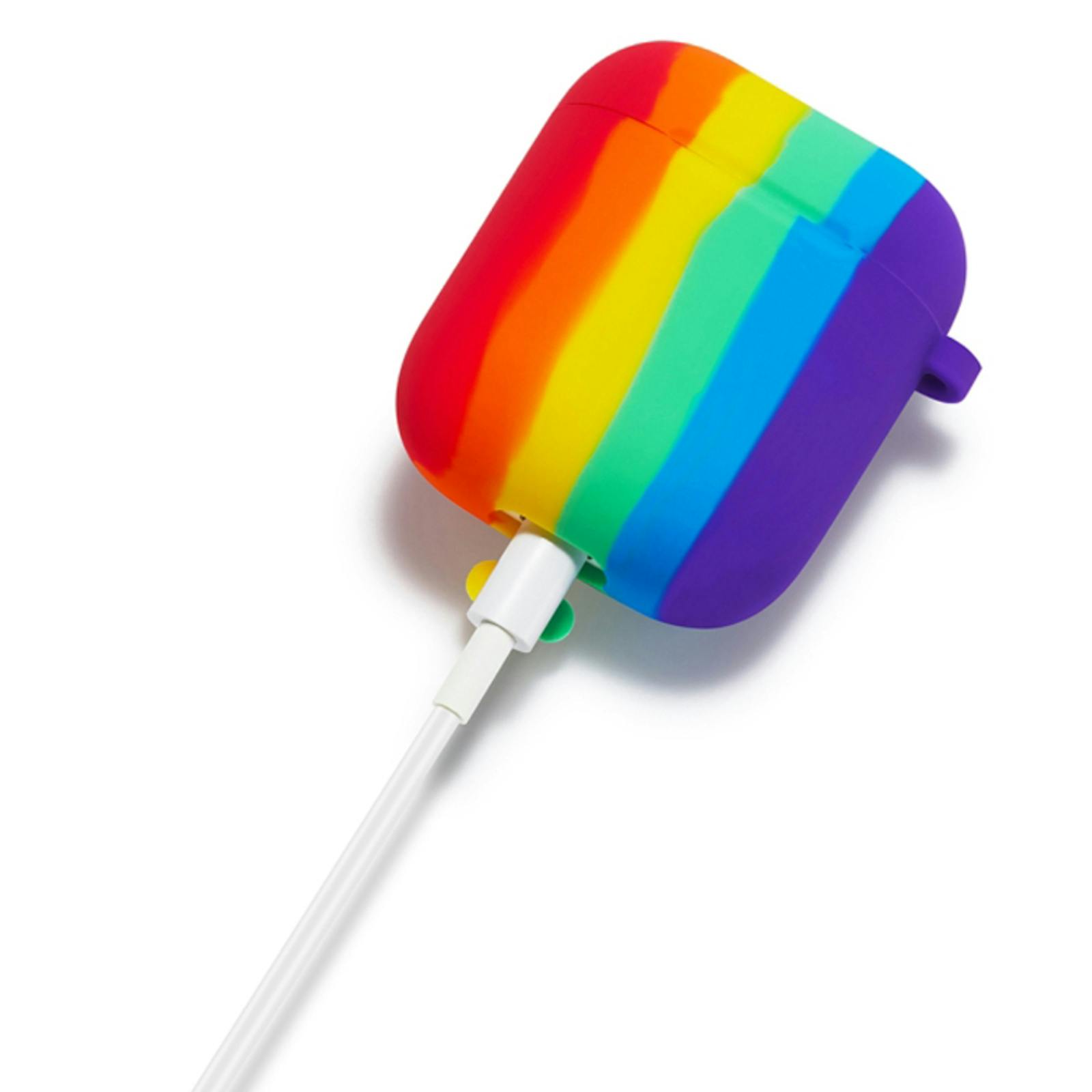 Mocaa AirPods 1/2 Beschermhoesje Regenboog Design Meerkleurig