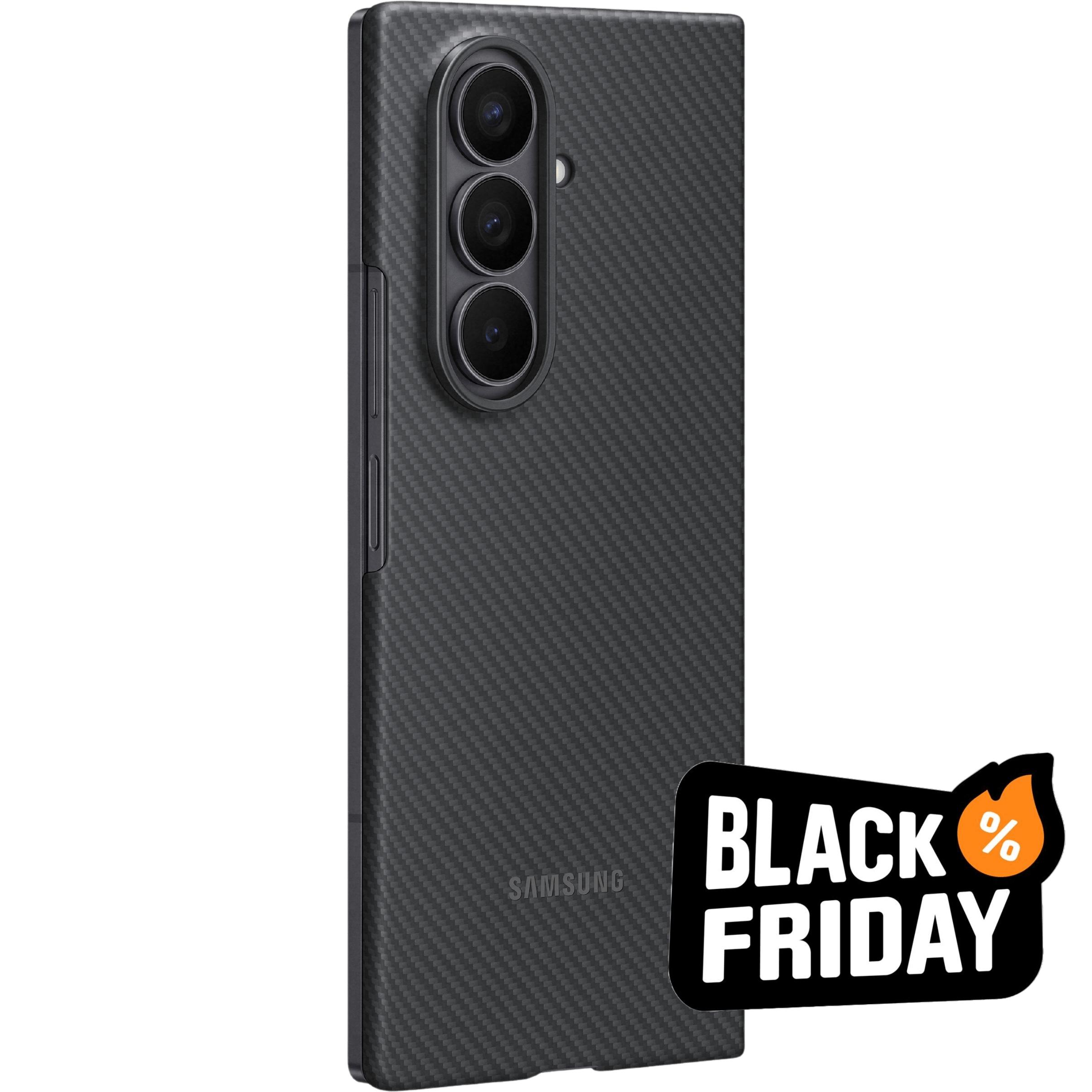 Samsung Galaxy Z Fold7 Carbon Shield Case Zwart