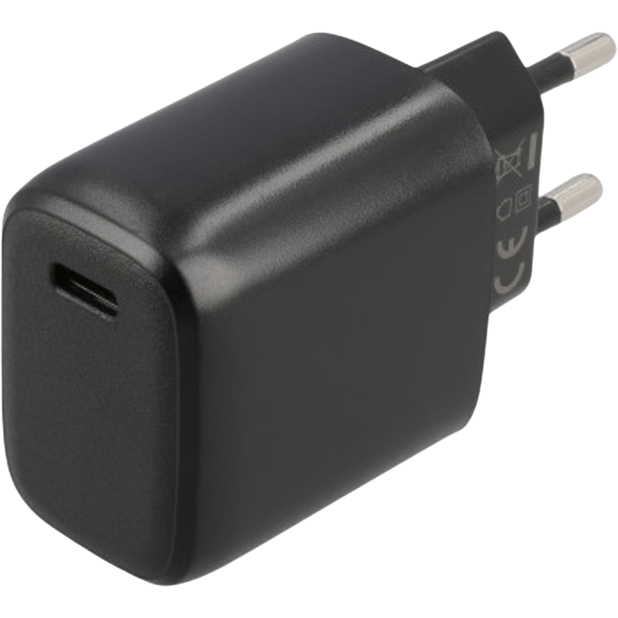 Musthavz 20W USB-C Power Delivery Oplader Black - Voorkant