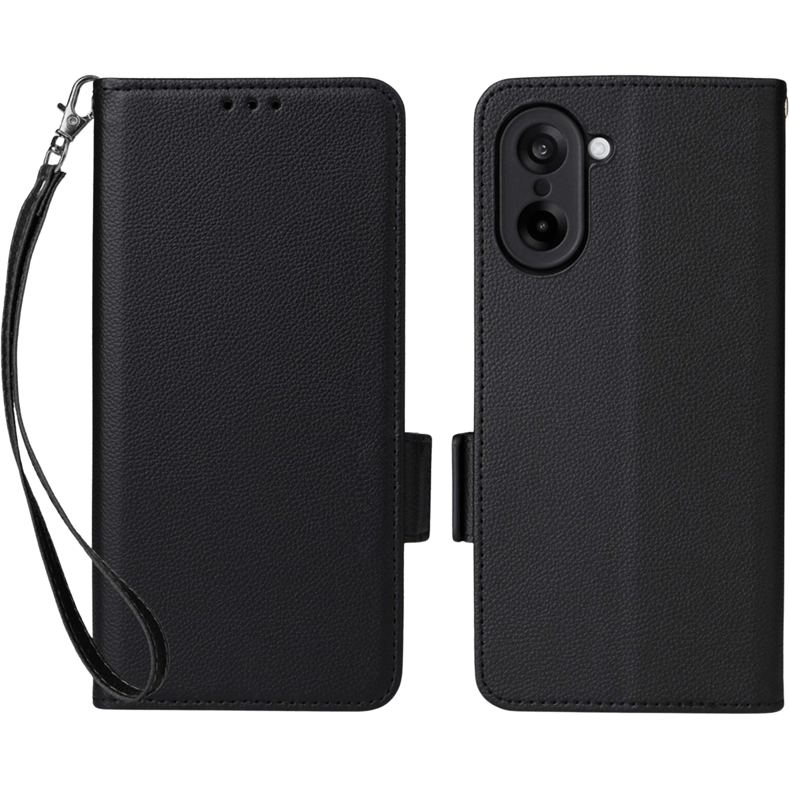 Comfycase OnePlus Nord CE5 Book Case met Koord Zwart