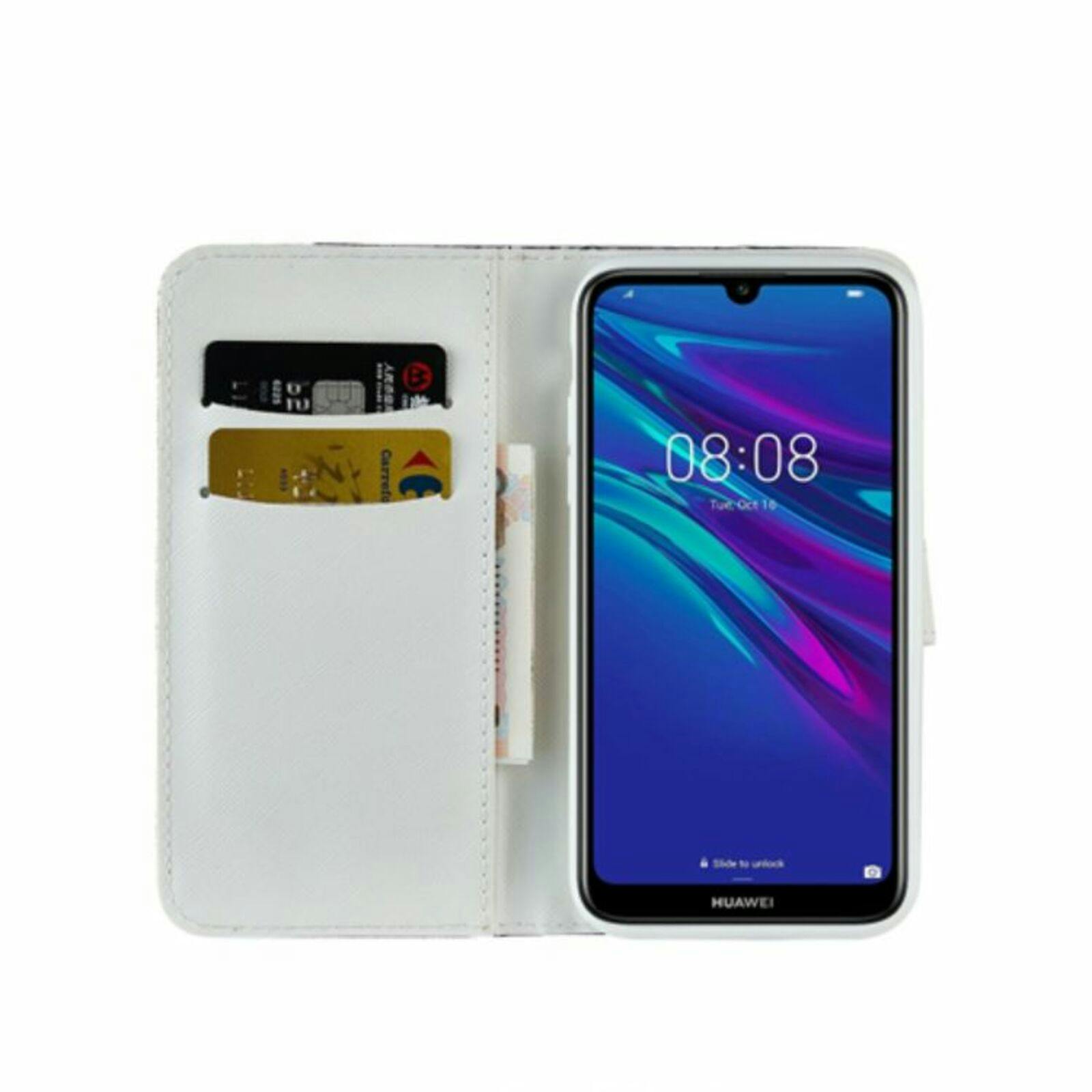 CaseBody Huawei P Smart 2019 Strass Wallet Roze