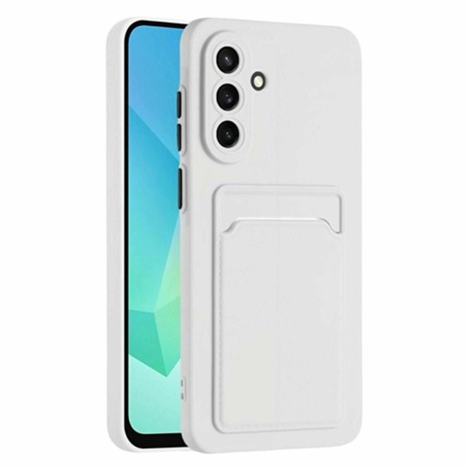 CaseBody Samsung Galaxy A56 Telefoonhoesje met Kaarthouder Wit