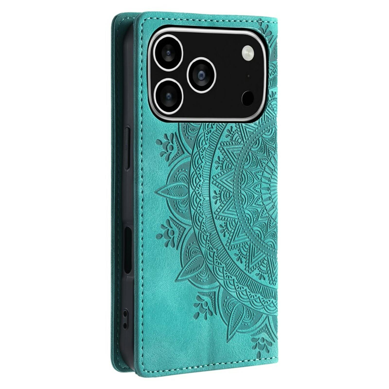 Comfycase Apple iPhone 17 Pro Soft Mandala Bookcase Groen