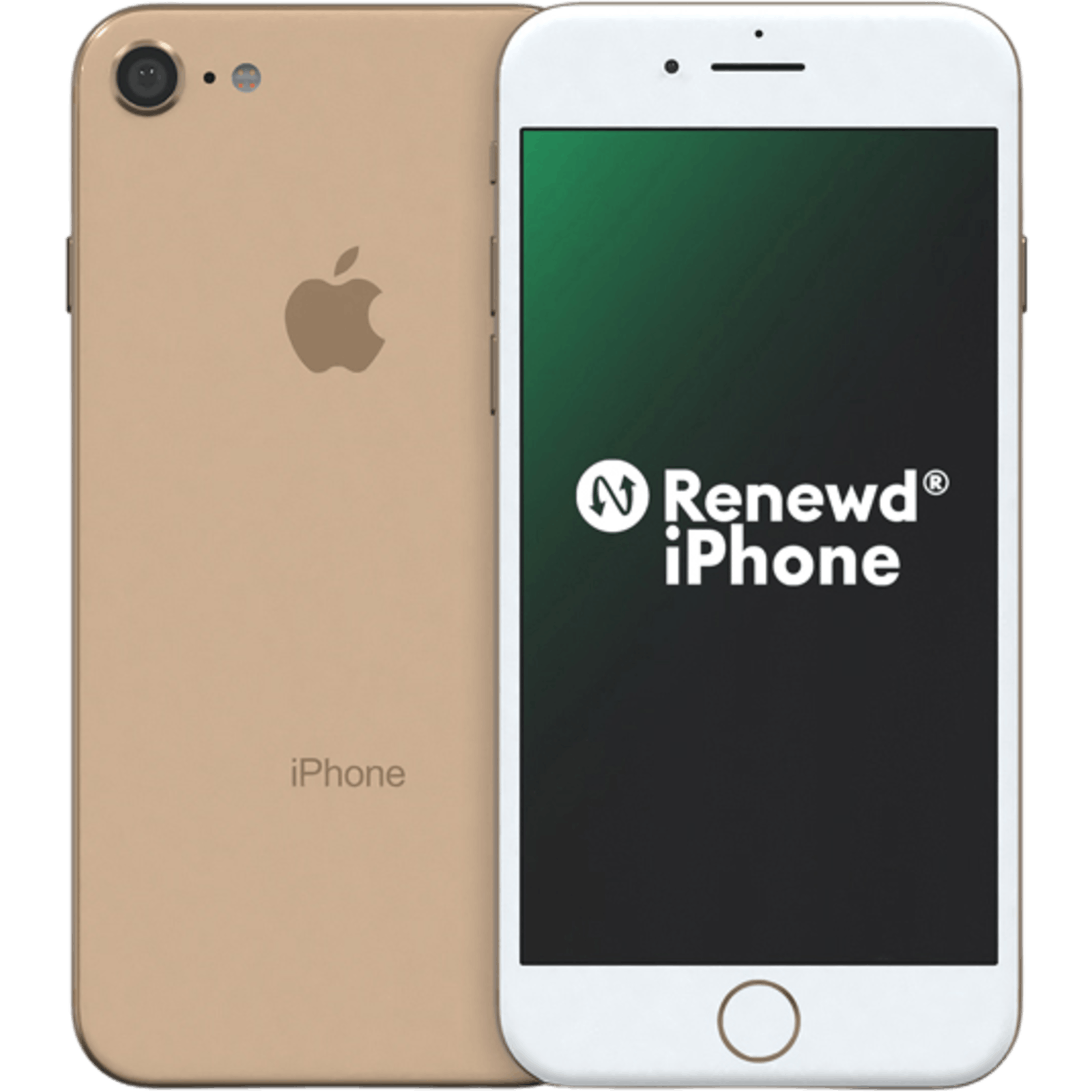 Apple iPhone 8 (Refurbished) Gold - Voorkant & achterkant