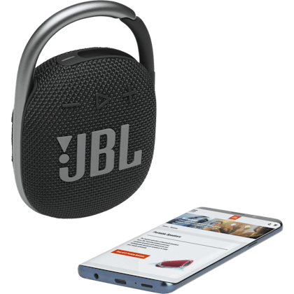 JBL Clip 4 Zwart - Foto in studio