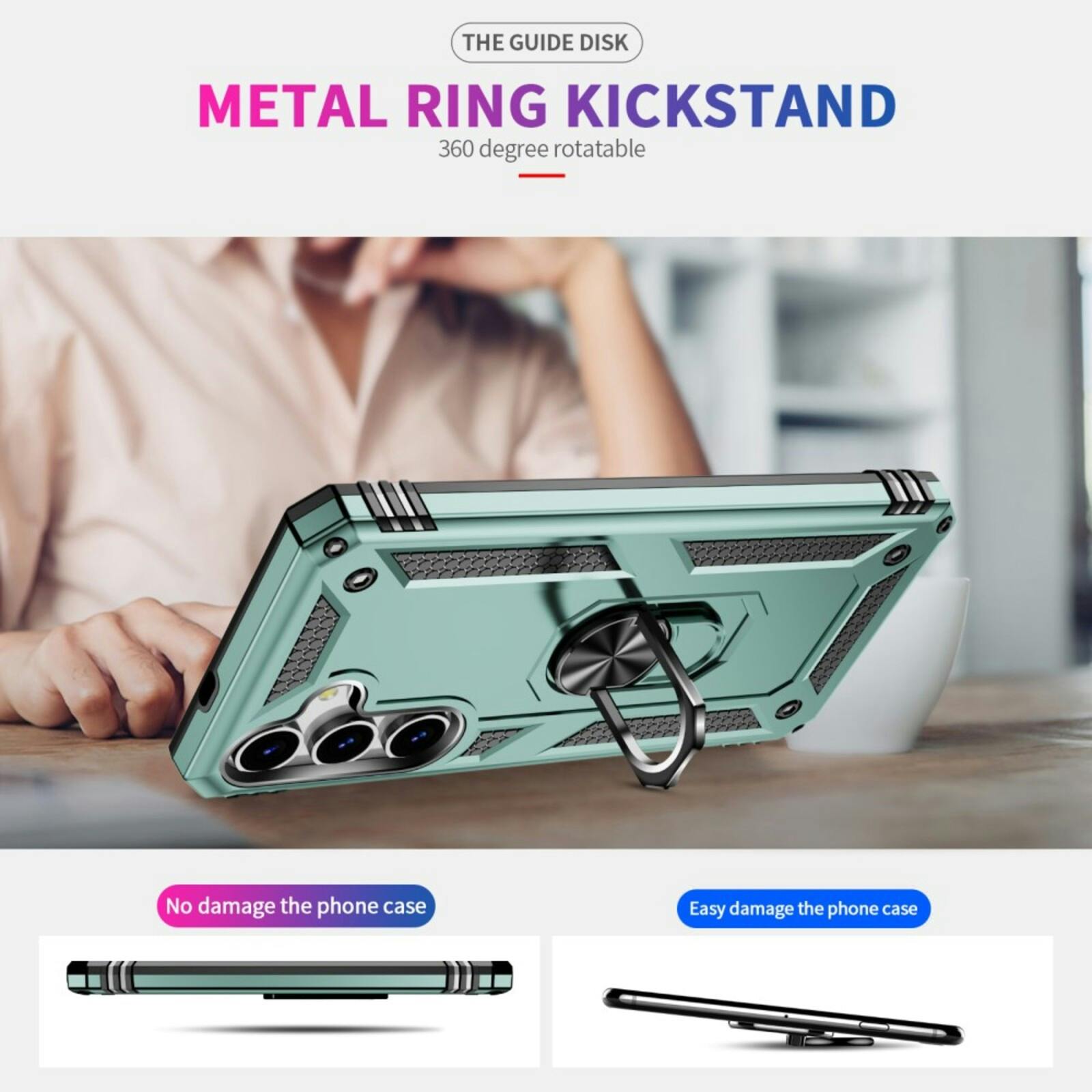 CaseBody Samsung Galaxy S25 Shield Case Groen