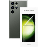 Samsung Galaxy S23 Ultra Hoesje + Screenprotector Bundel Transparant