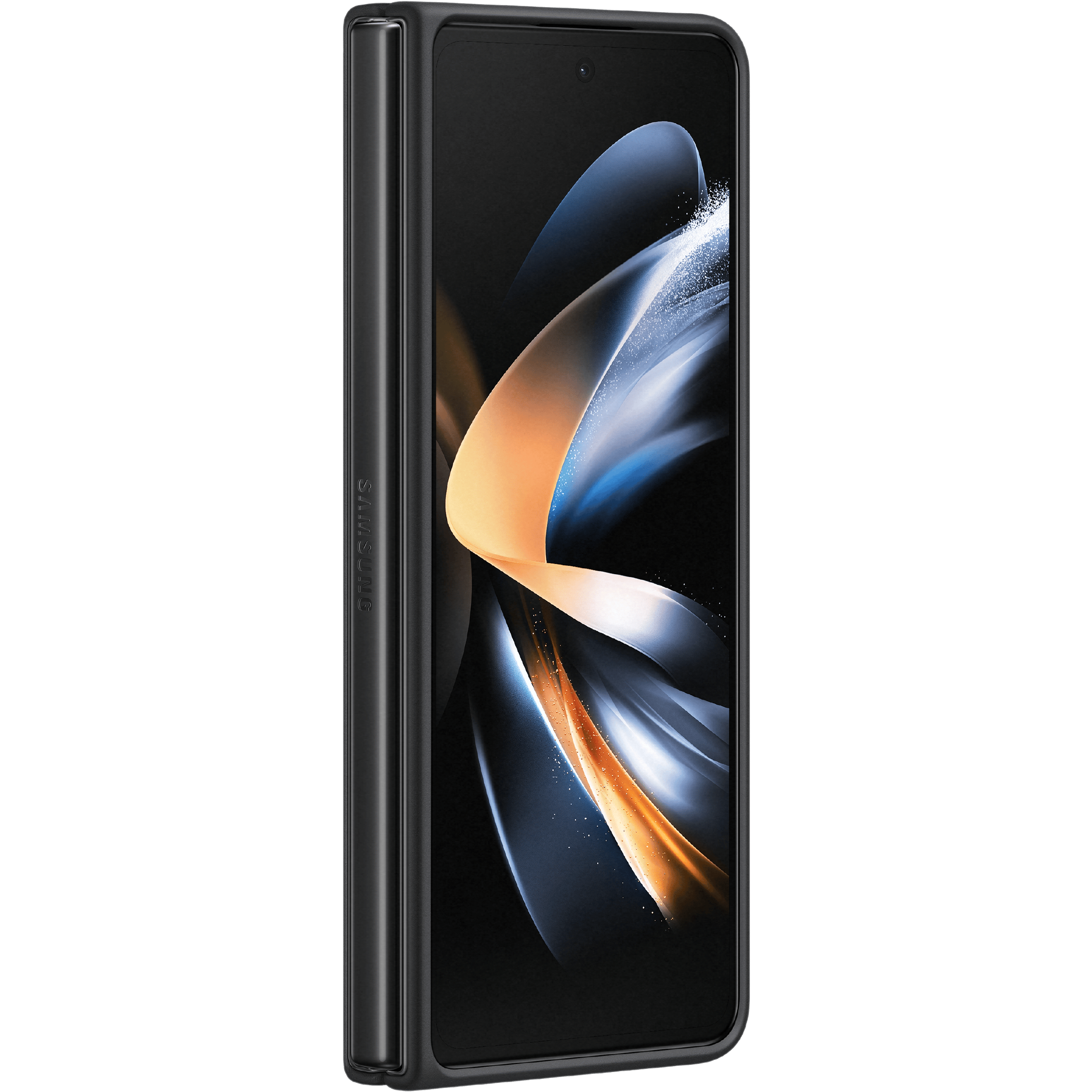 Samsung Galaxy Z Fold4 Leren Hoesje Zwart