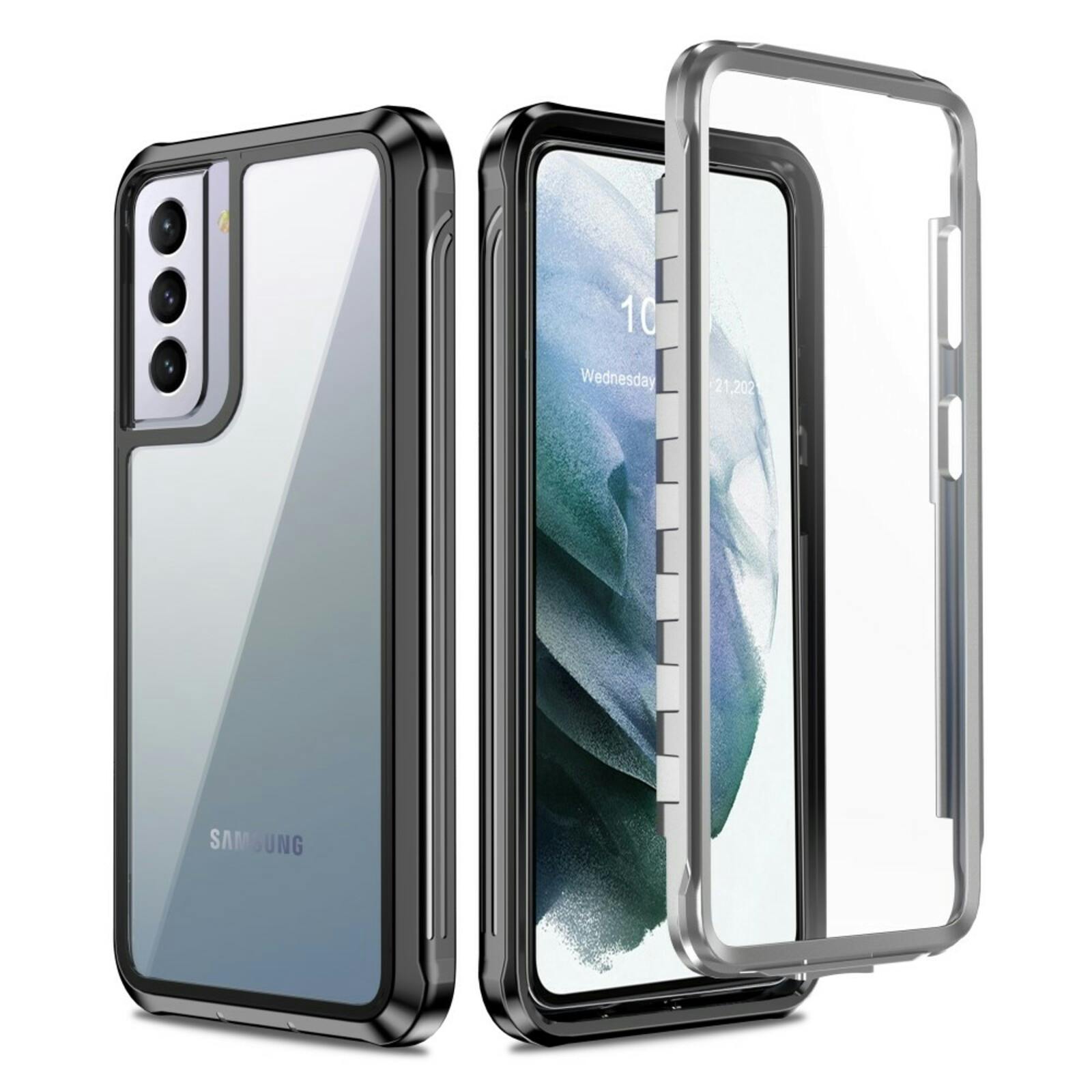 Mocaa Samsung S21 Full Protection Case Anti-Fall Zwart