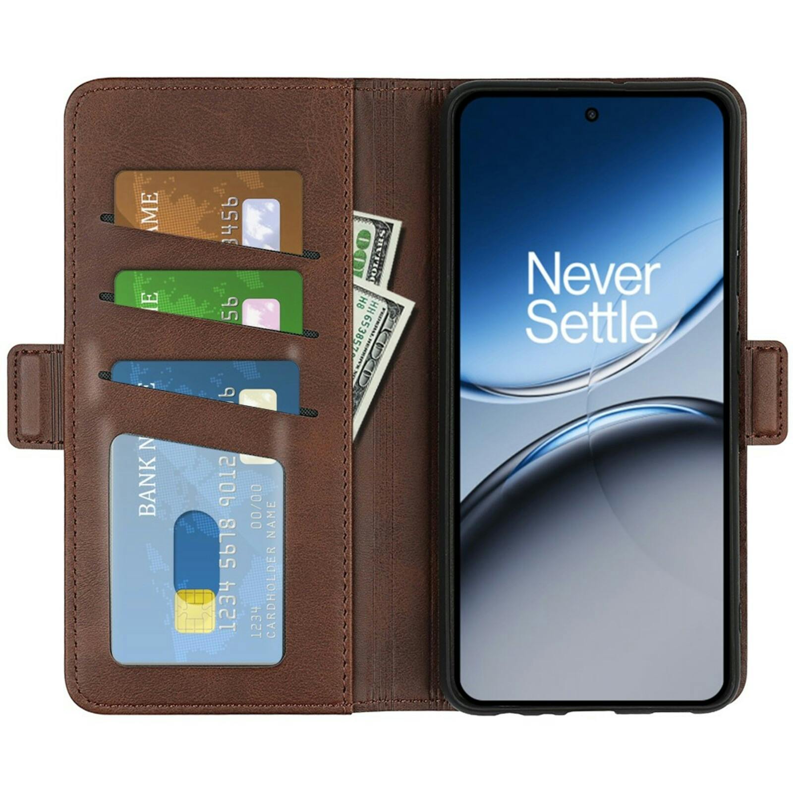 Comfycase OnePlus Nord 4 Bookcase Hoesje Bruin