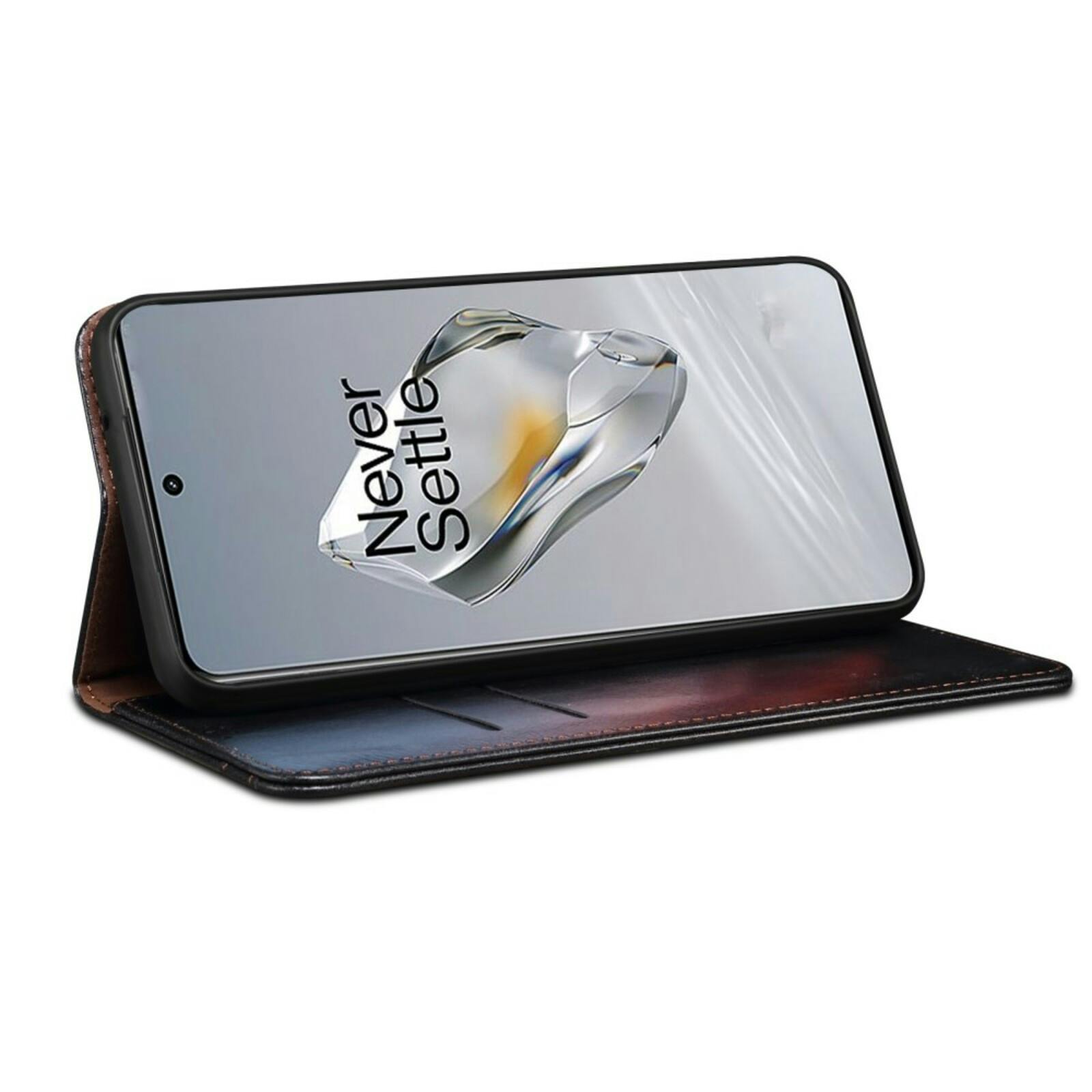 CaseBody OnePlus 12 Retro Bookcase Zwart