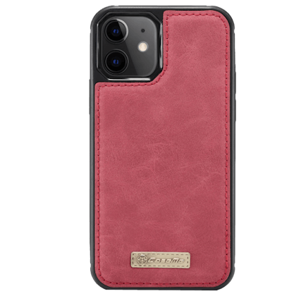 Caseme iPhone 12 (Pro) Wallet met Uitneembaar Hoesje Rood