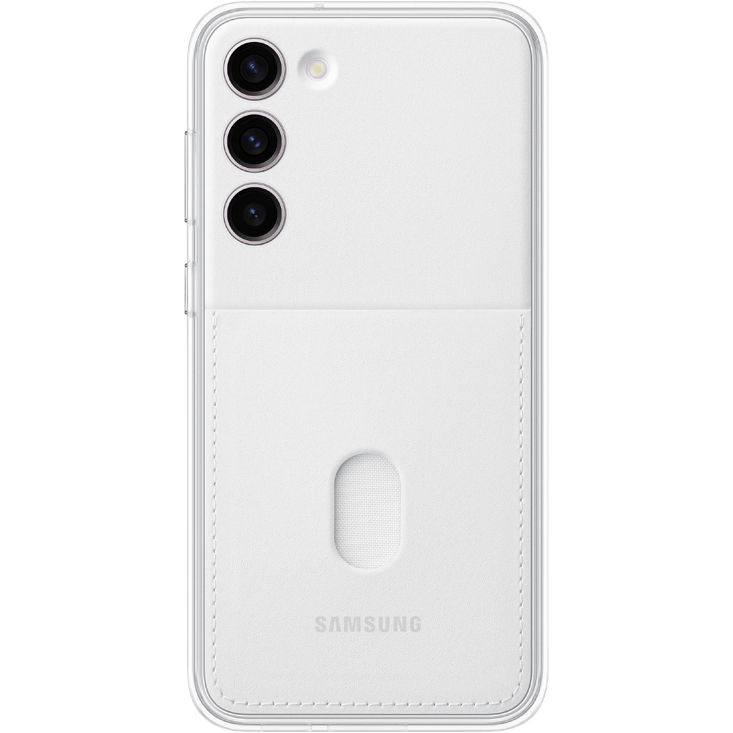 Samsung Galaxy S23 Plus Frame Case Wit - Achterkant