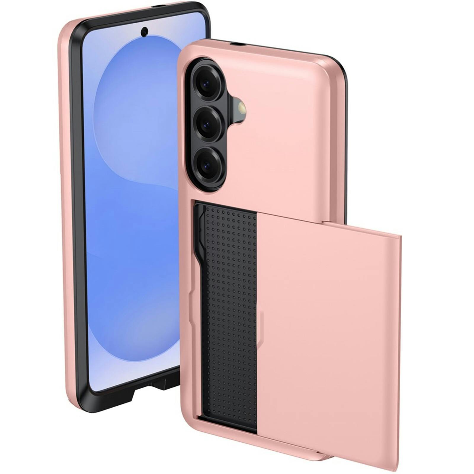 Amorus Samsung Galaxy A57 Hoesje met Pashouder Blauw