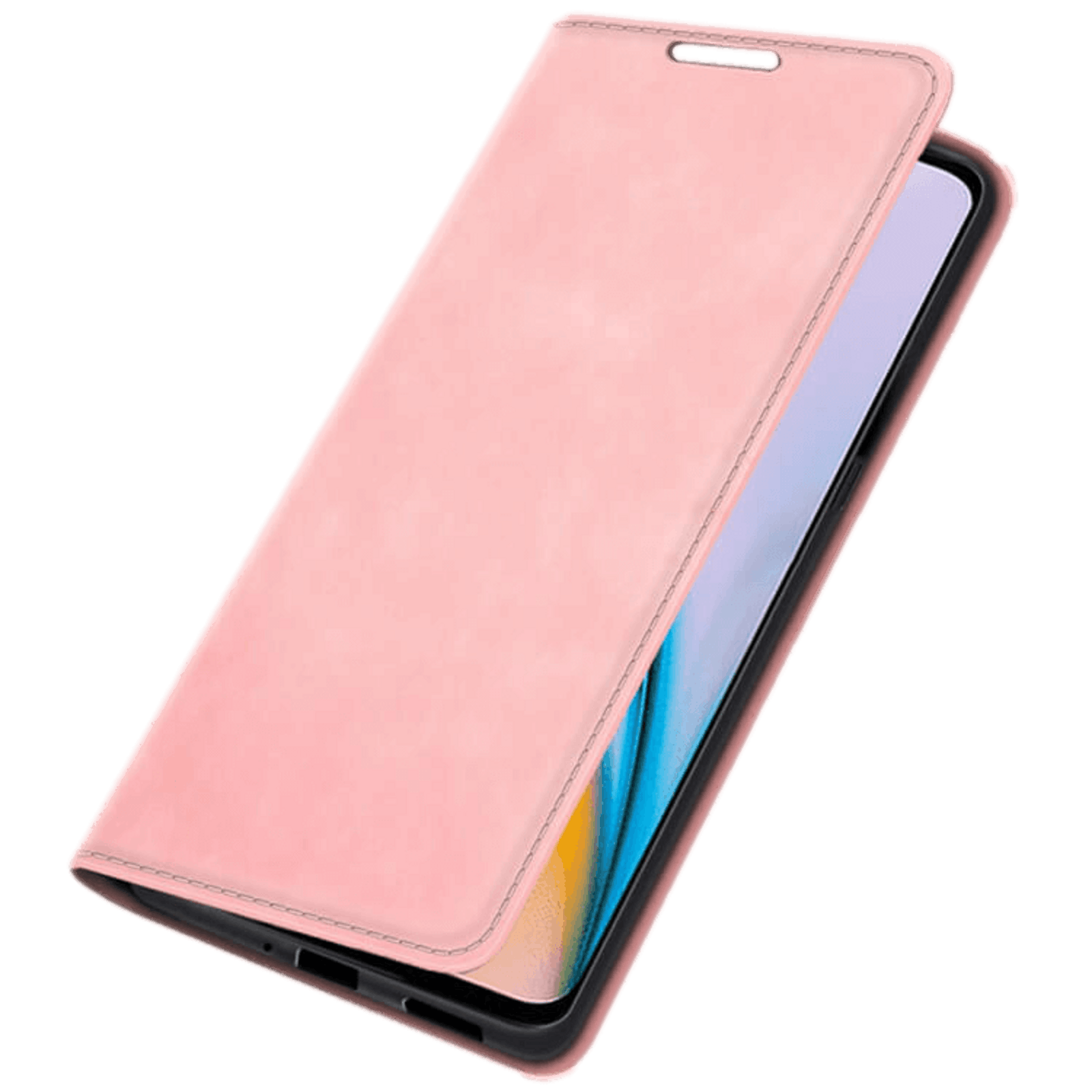 CaseBody OnePlus Nord 2 Folio Flip Case Hoesje Roze