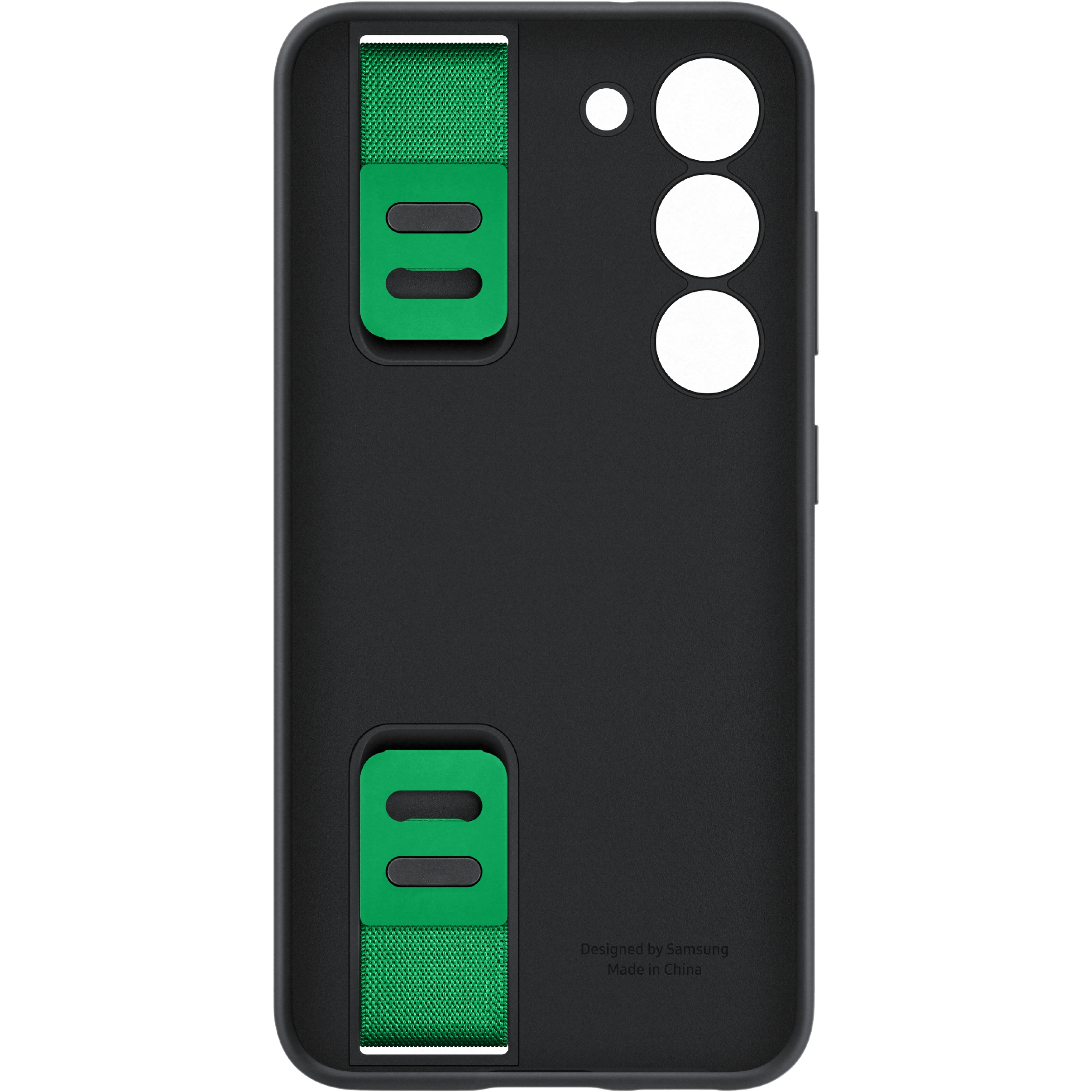 Samsung Galaxy S23 Siliconen Hoesje met Band Zwart