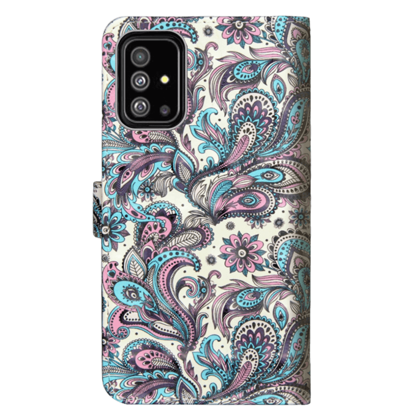 Mocaa Samsung Galaxy A71 Shiny Bookcase Design Meerkleurig