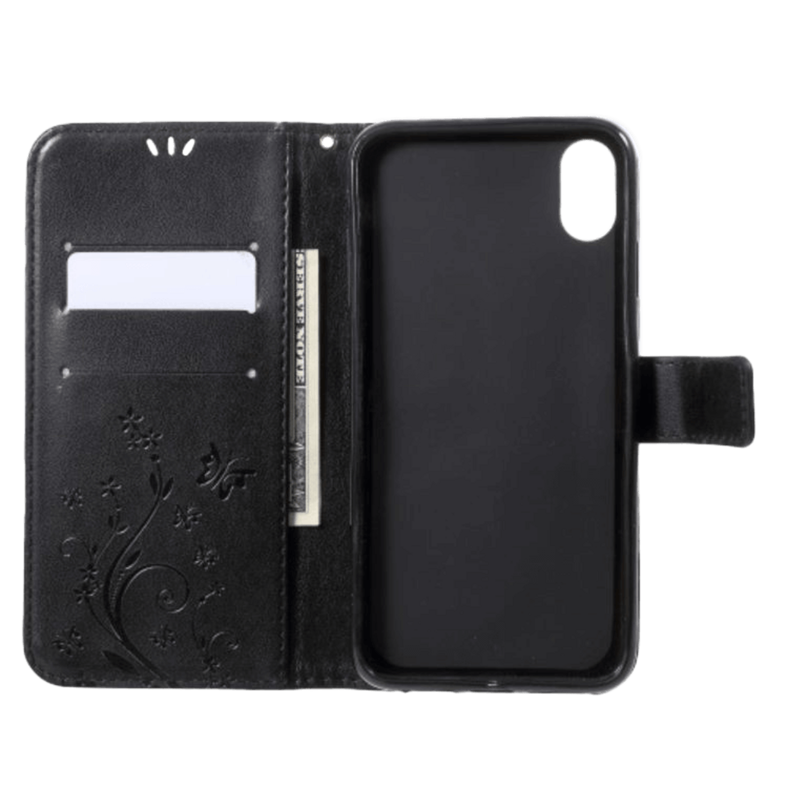 Mocaa iPhone Xs Max Booklet Hoesje Zwart