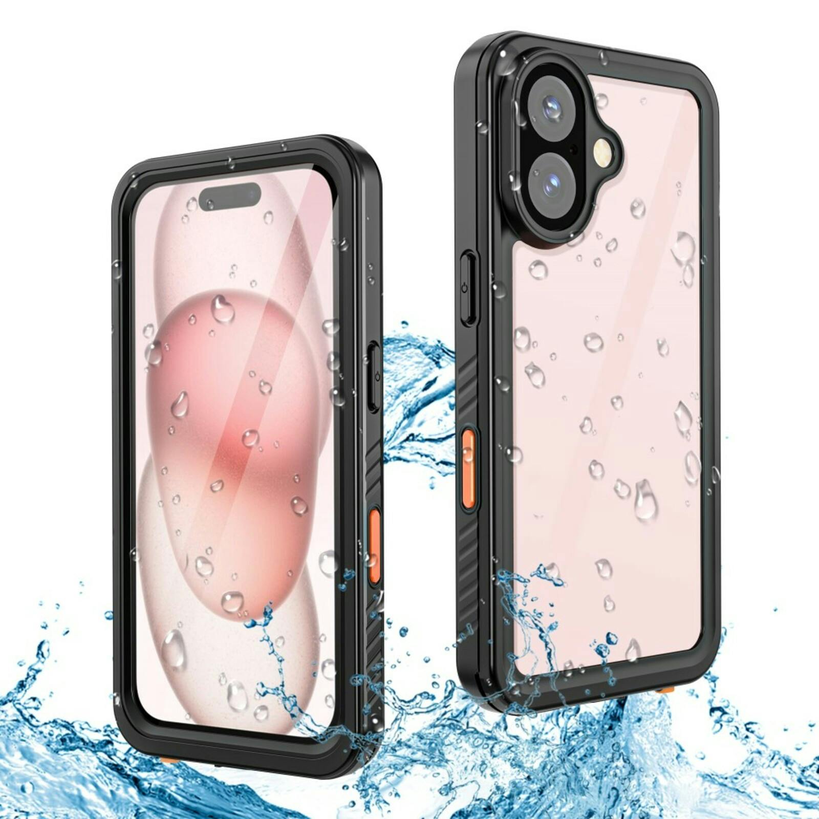 REDPEPPER iPhone 16 FS Series Waterproof Hoesje Zwart