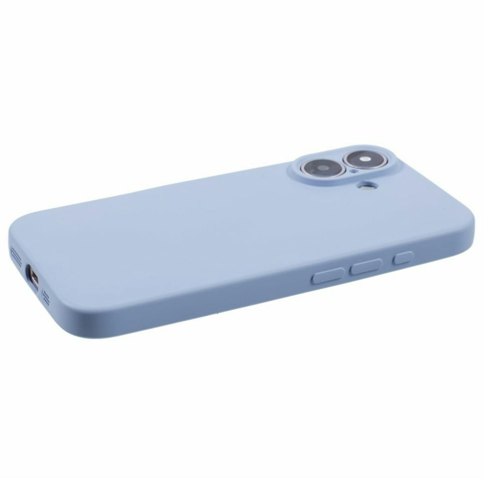 Mocaa Apple iPhone 16 Plus Lens Protection Hoesje Blauwgrijs