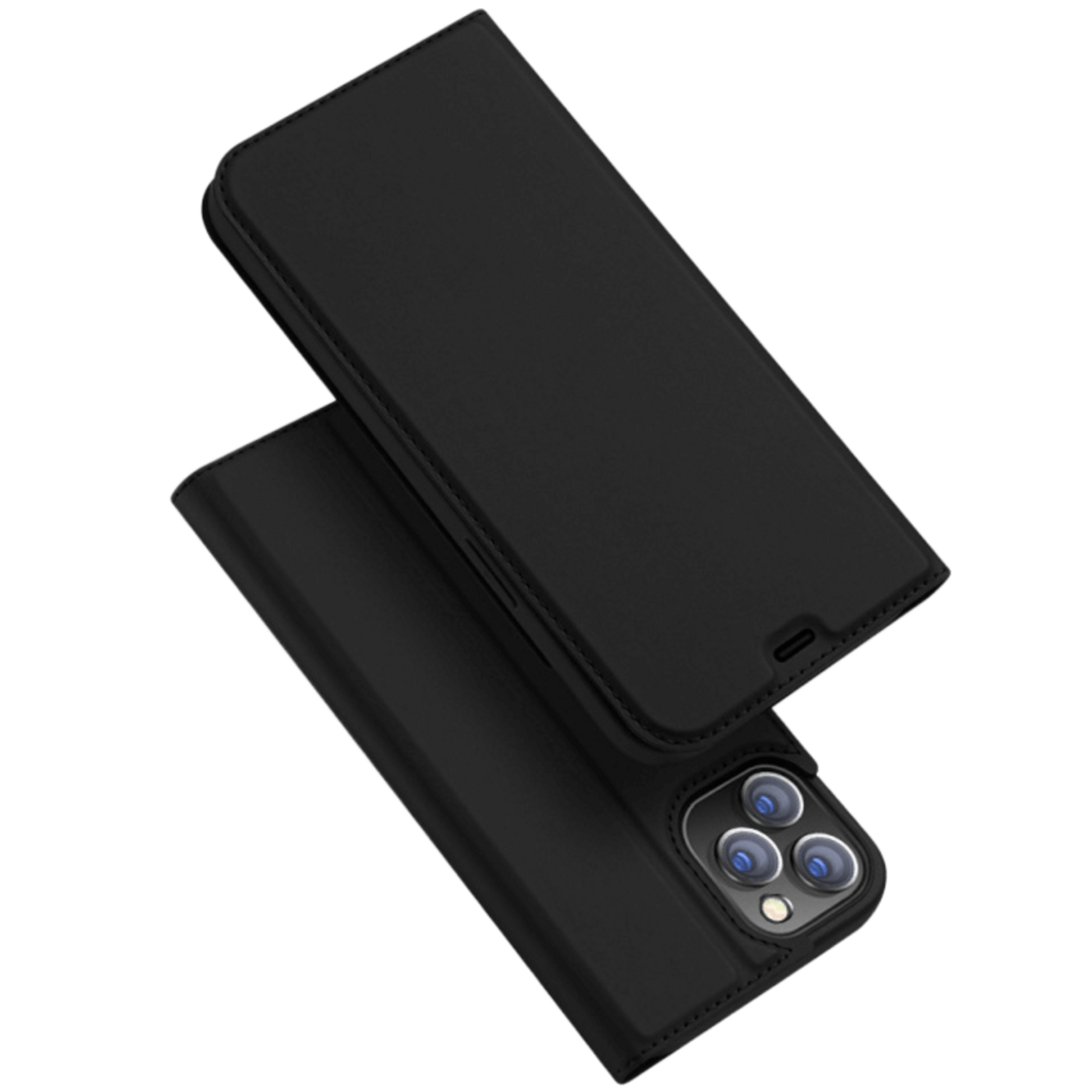 DUX DUCIS iPhone 12 Pro Max Skin Pro Flip Case Hoesje Zwart