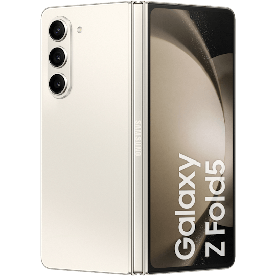 Samsung Galaxy Z Fold5 5G Beige - Voorkant & achterkant