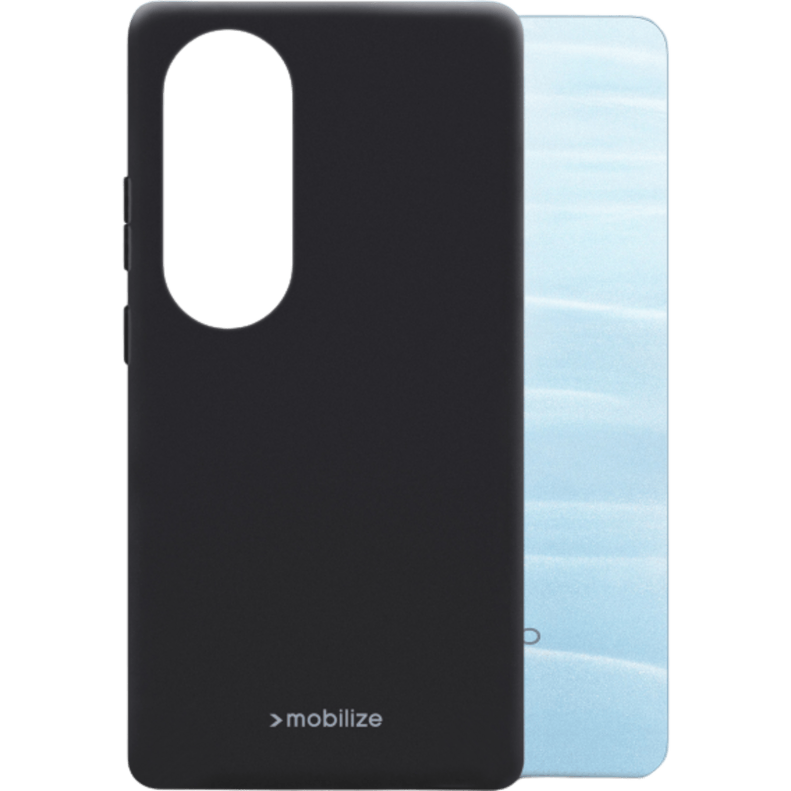 Mobilize OPPO A40(M)/A60 Siliconen (TPU) Hoesje Zwart