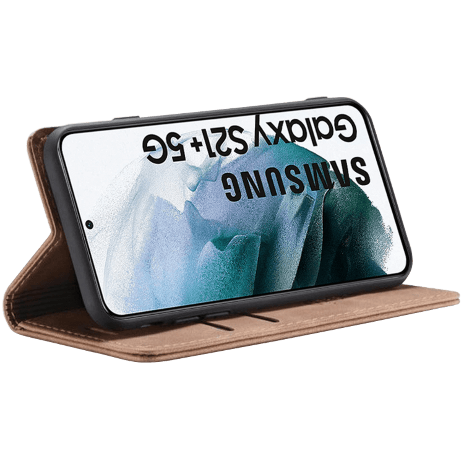 Caseme Samsung Galaxy S21 Plus Business Wallet Hoesje Bruin