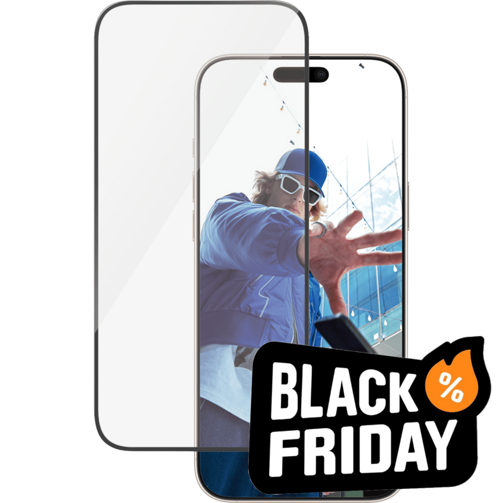 PanzerGlass iPhone 16 Pro Max Ultra-Wide Fit Screenprotector Transparant