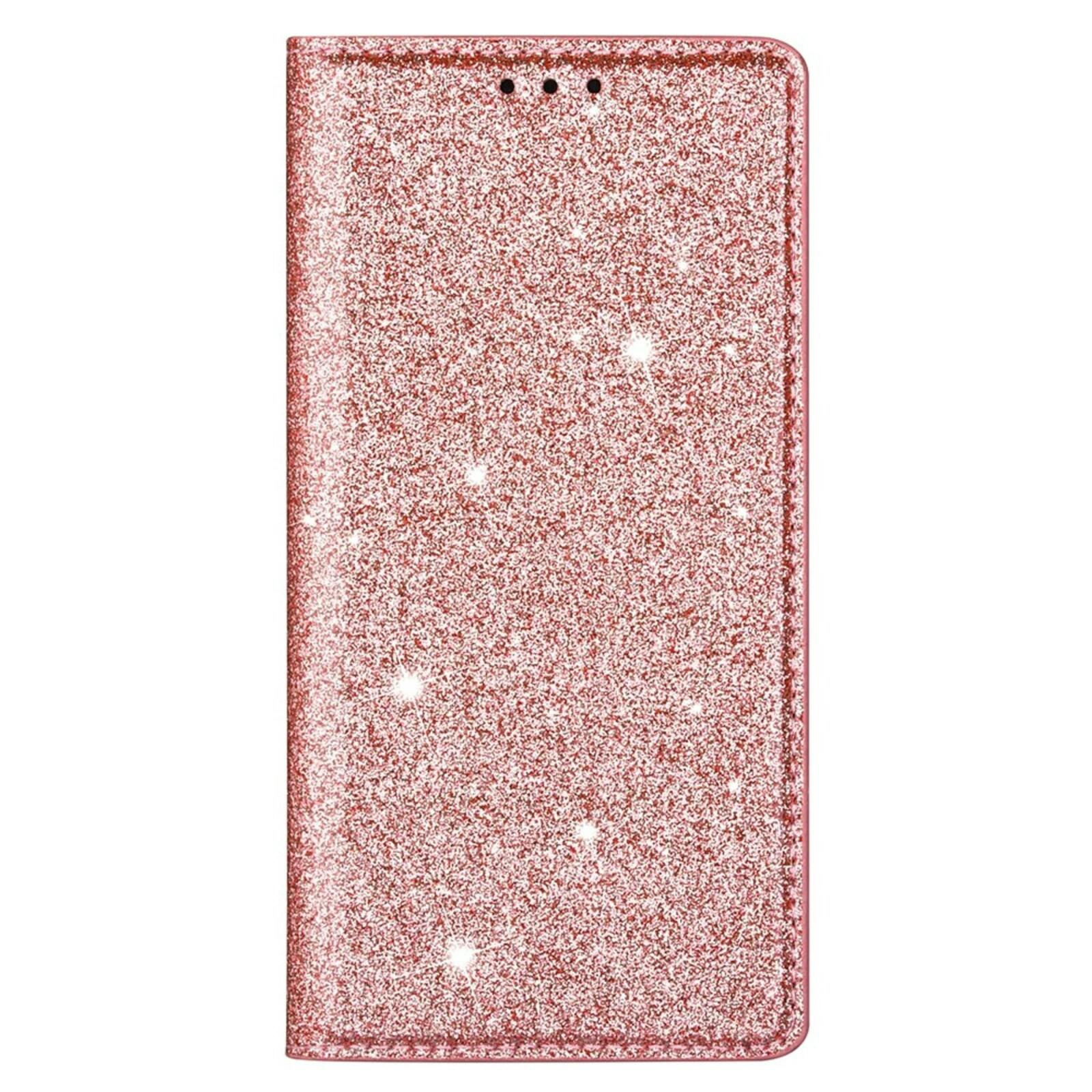 Mocaa Samsung Galaxy A57 Glitter Bookcase Roze