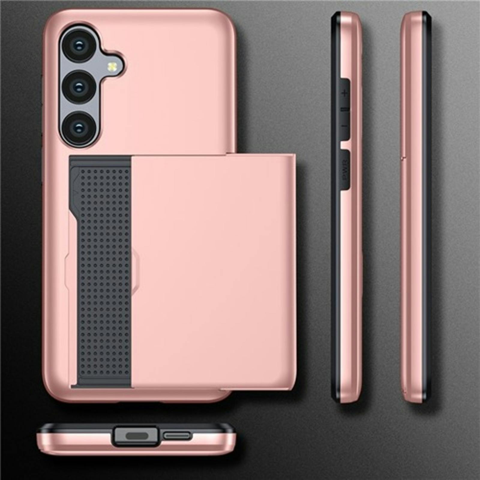 CaseBody Samsung Galaxy A56 Hoesje met Pashouder Blauw