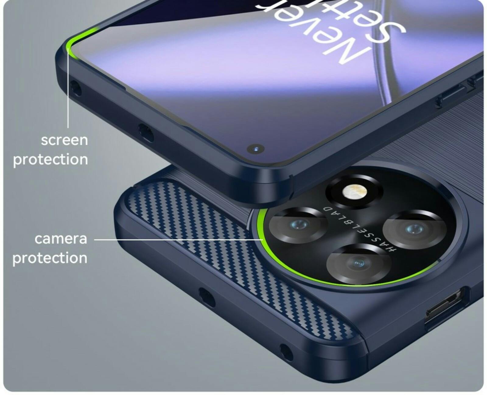 Mocaa OnePlus 11 Schokbestendig Hoesje Blauw