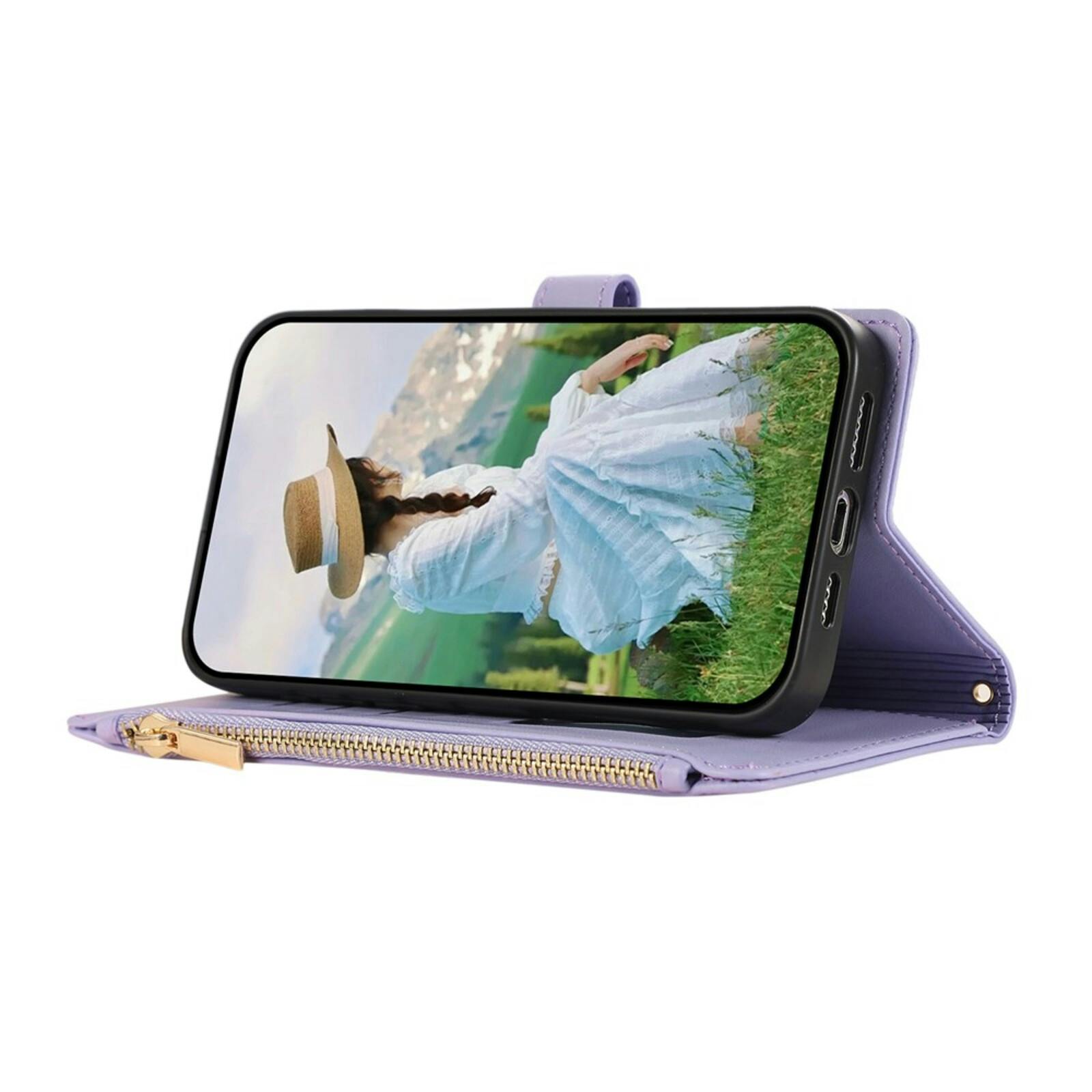 TwoTone Samsung Galaxy A57 Wallet Hoesje Paars