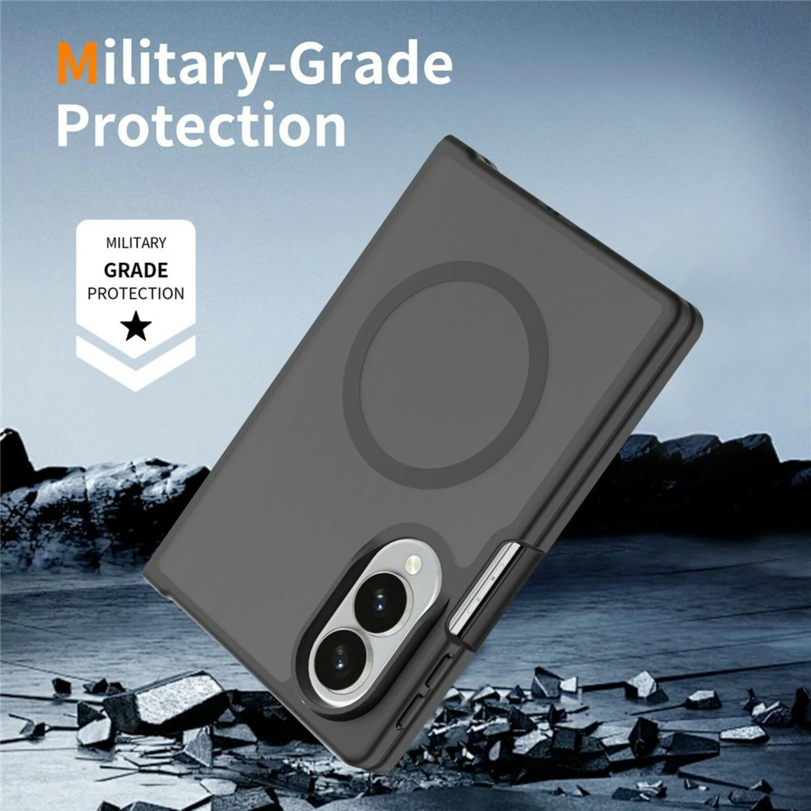 CaseBody Samsung Galaxy Z Fold8 Magnetisch Hoesje Zwart