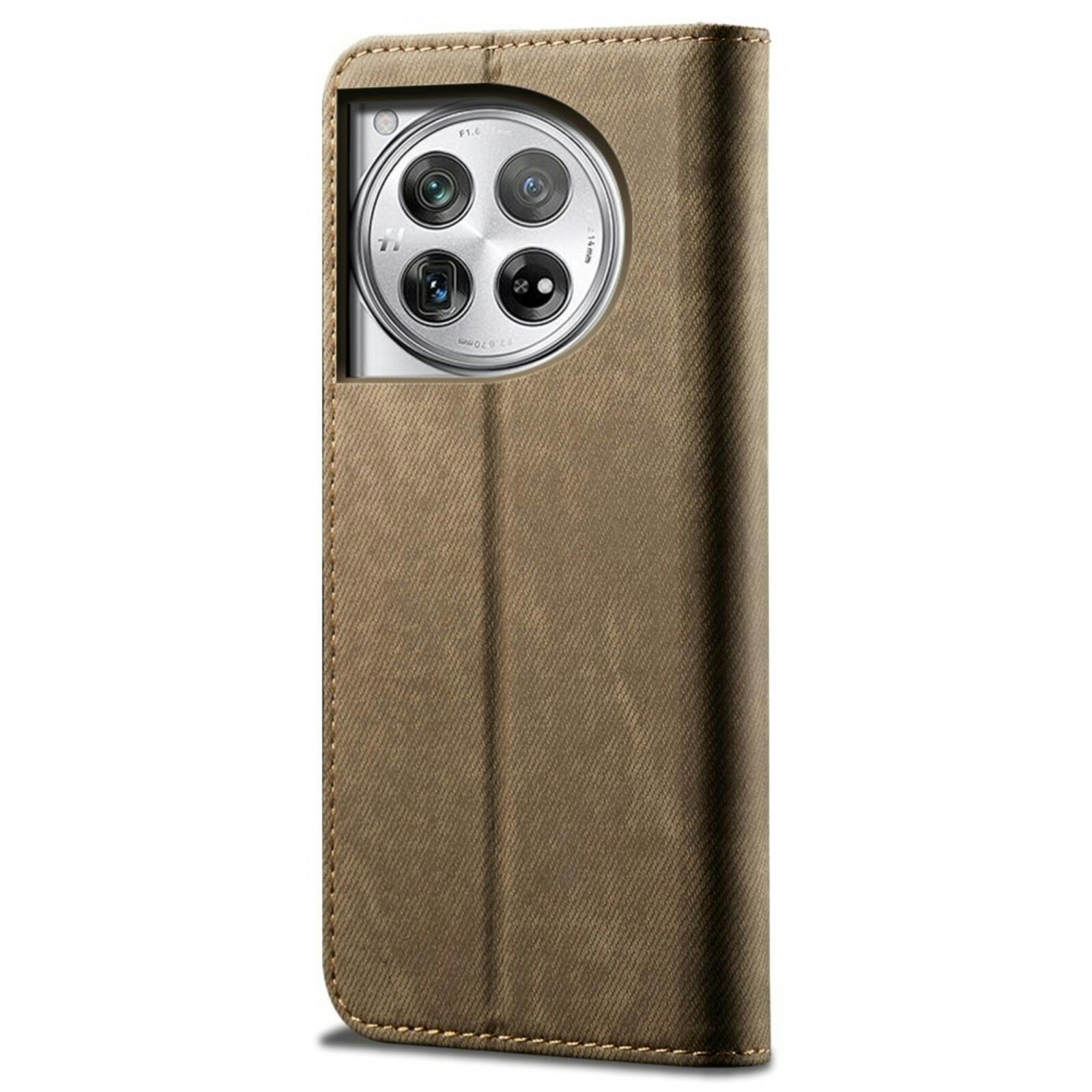 CaseBody OnePlus 12R Denim Bookcase Beige