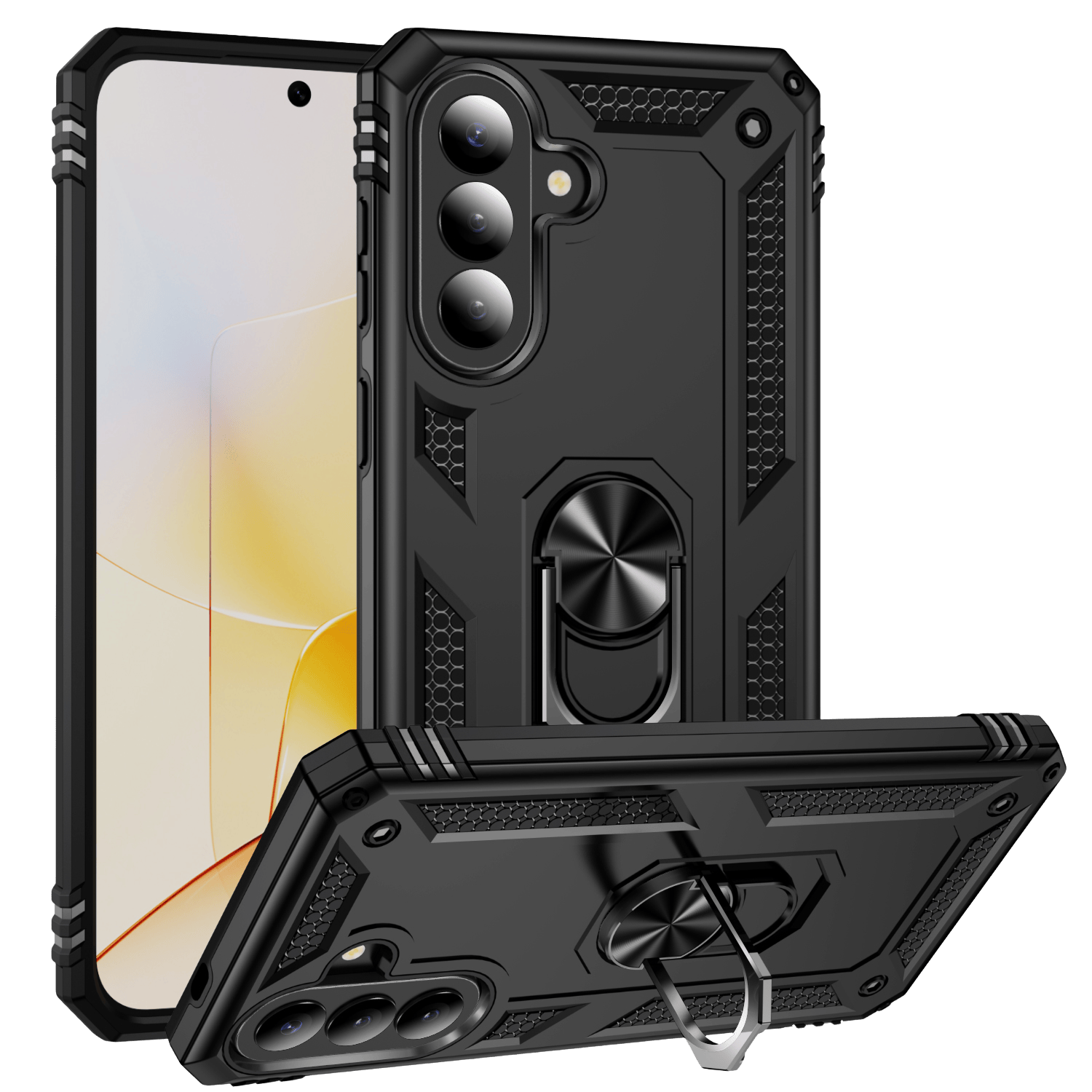 CaseBody Samsung Galaxy A57 Shield Case Zwart