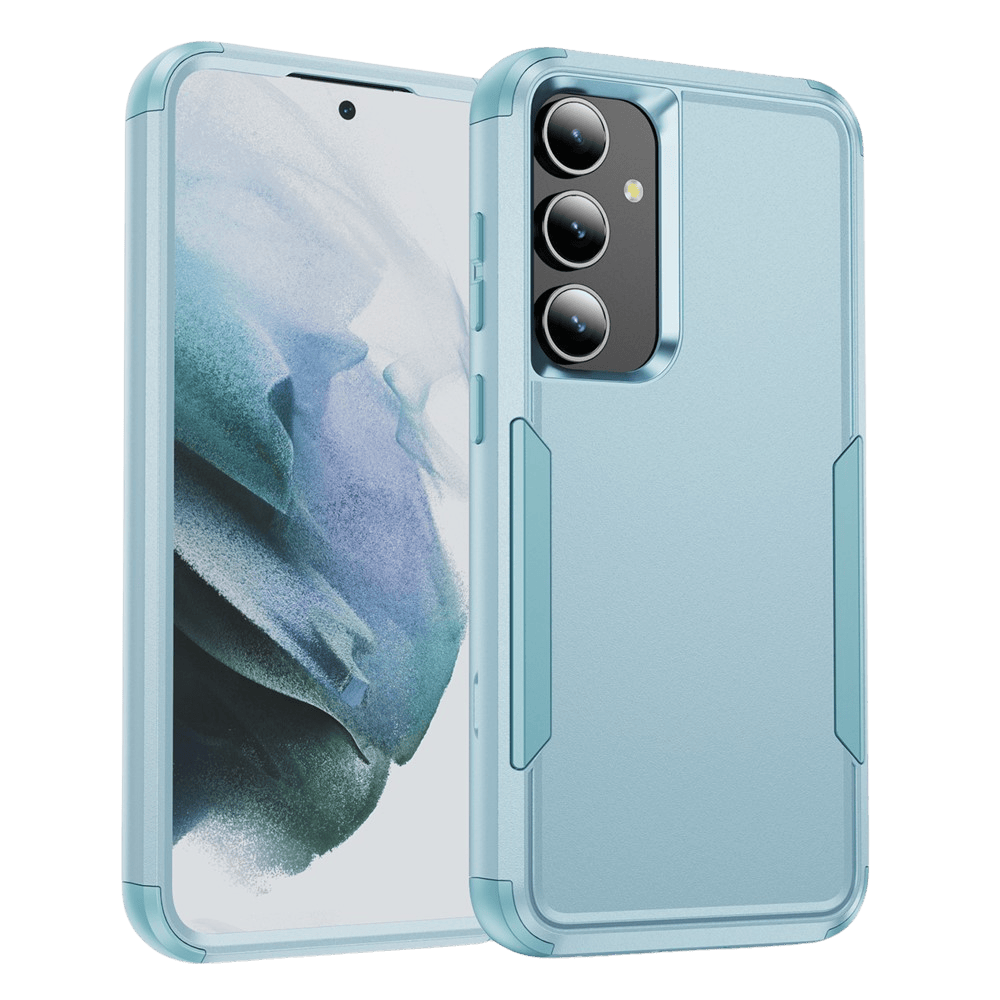 CaseBody Samsung Galaxy S24/S25 3-in-1 Shockproof Hardcase Grijsgroen