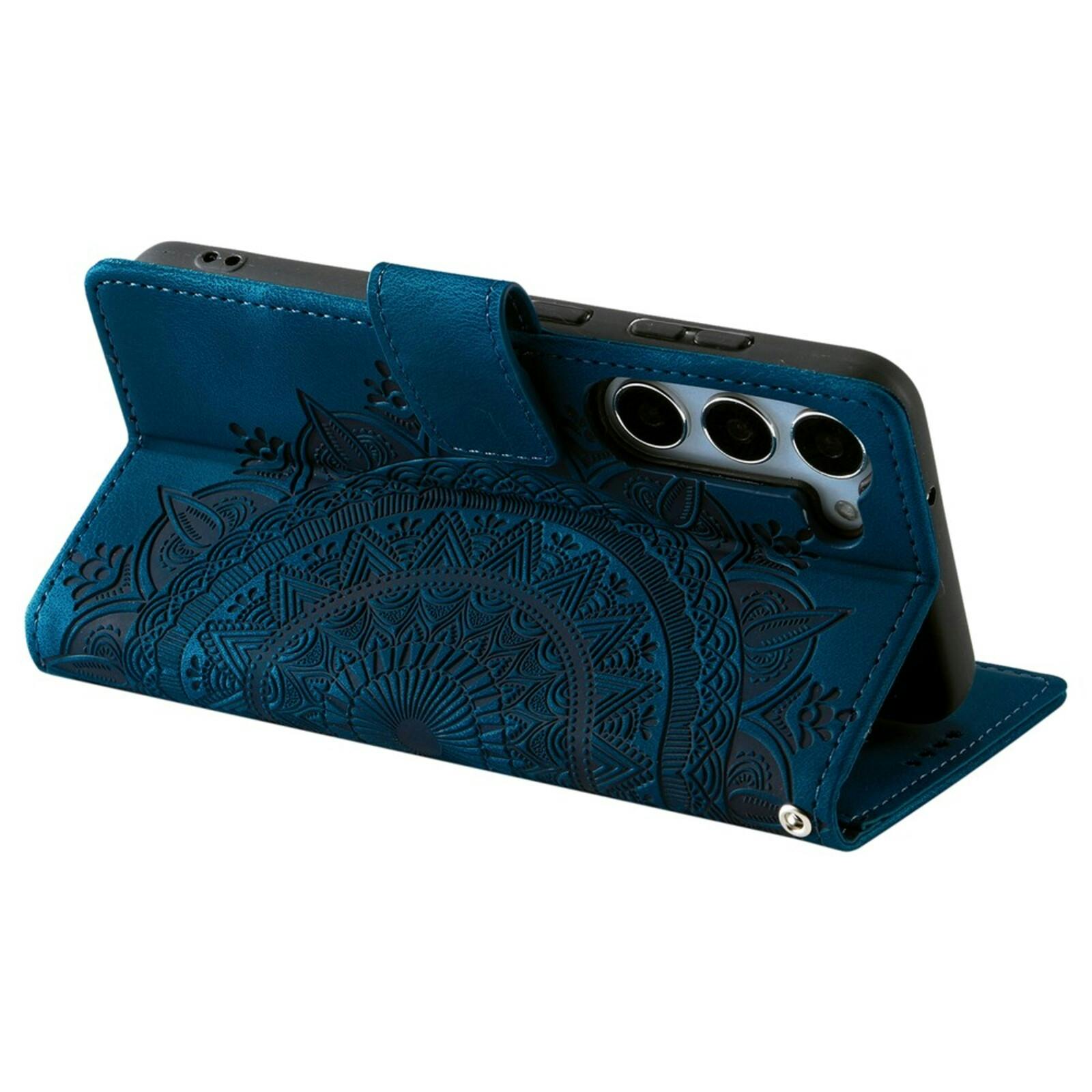 Comfycase Samsung Galaxy S26 Plus Mandala Bookcase Blauw