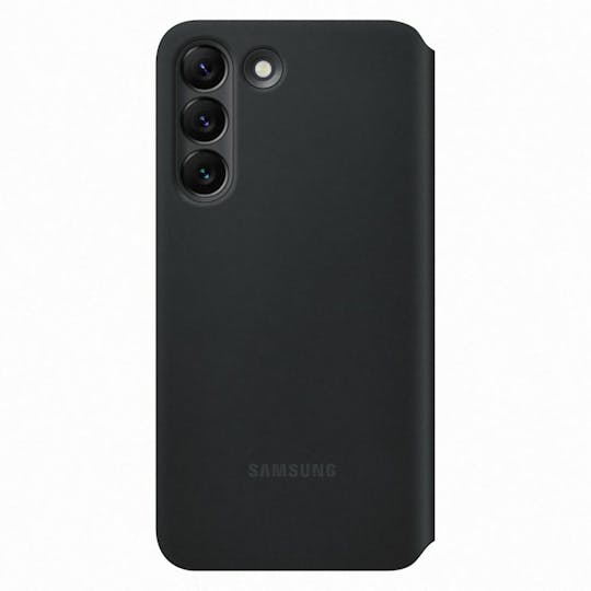 Samsung Galaxy S22 Smart Doorzichtig View Hoesje Black