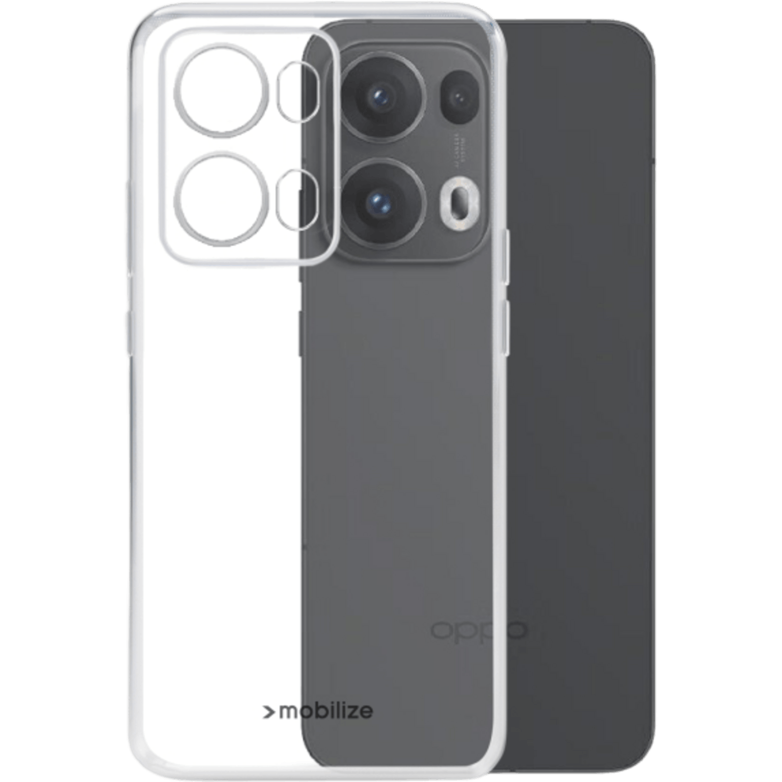 Mobilize OPPO Reno13 Pro Siliconen (TPU) Hoesje Transparant - Voorkant